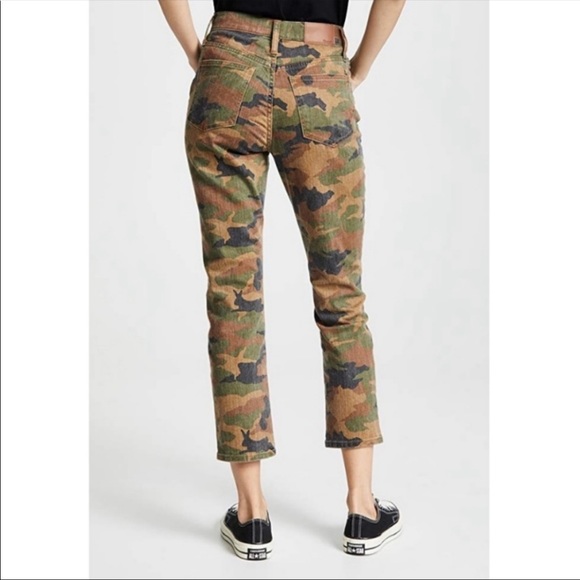 Madewell The High Rise slim Boy Jean Camo Size 24 - Picture 4 of 8